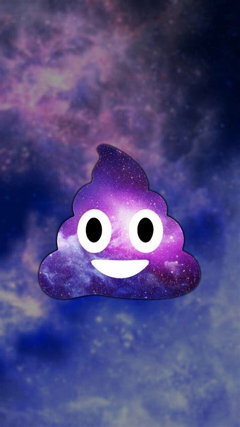 Poop Emoji Wallpaper - Galaxy Emoji Poop (#327241) - HD Wallpaper & Backgrounds Download