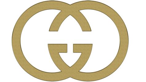 a gold gucci logo with the letter g in it's center and an oval shape