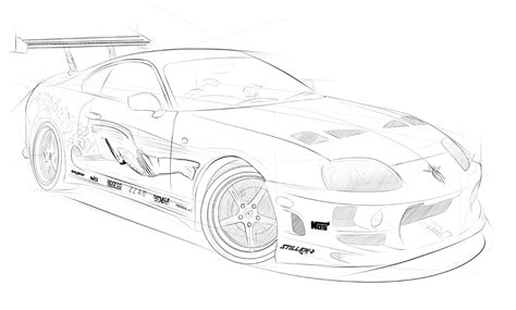 Toyota Supra Dibujos Para Colorear De Rapidos Y Furiosos 8 Desenhode | Porn Sex Picture