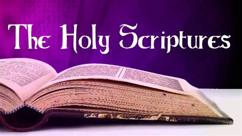 The Holy Scriptures – Riverview Baptist Church