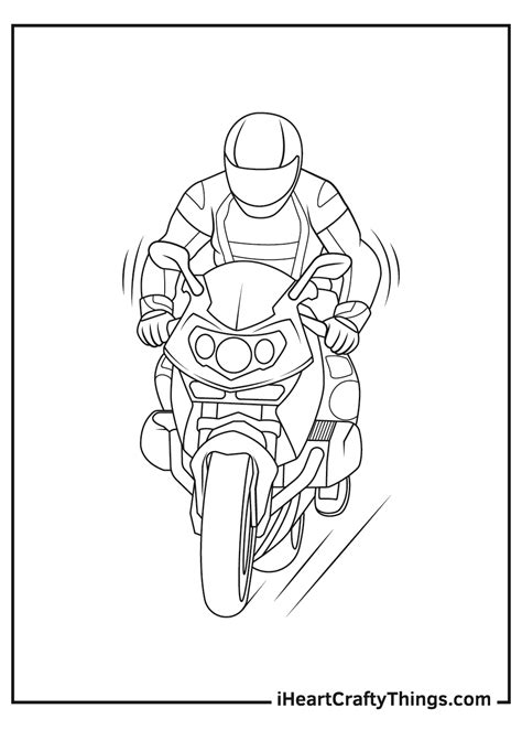 Dirt Bike Helmet Coloring Pages