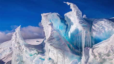 Ice Iceberg Nature Sky North Pole Wallpaper - Resolution:3840x2160 - ID ...