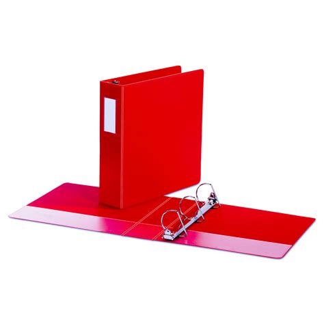 Deluxe Non-View D-Ring Binder with Label Holder, 3 Rings, 2" Capacity ...