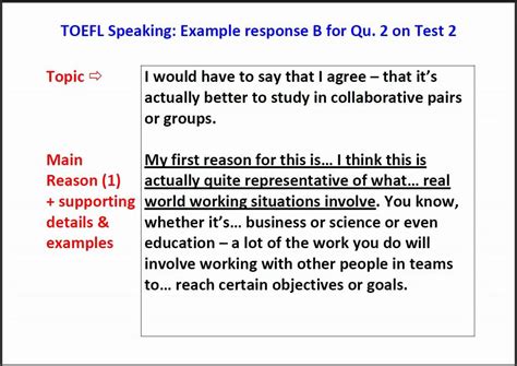 58 SAMPLE OF TOEFL IBT SPEAKING