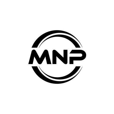 diseño de logotipo de letra mnp en ilustración. logotipo vectorial, diseños de caligrafía para ...