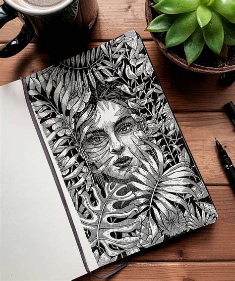 Diverse Subjects in Ink Drawings | Pen art work, Art drawings sketches ...