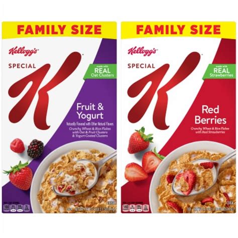 Special K Fruit & Yogurt and Red Berries Cereal Value Size, 3 ct - Kroger