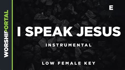 I Speak Jesus - Low Female Key - E - Instrumental Chords - Chordify