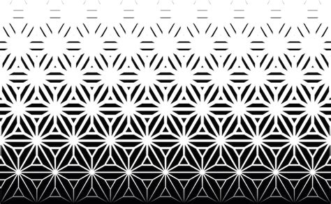 Premium Vector | Geometric pattern of black figures on a white backgroundseamless in one direction