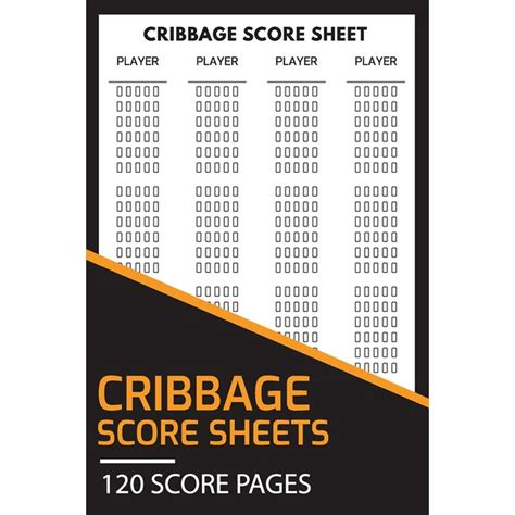 Cribbage Score Sheets 120 Score Pages : Perfect Scoresheet Record Book ...