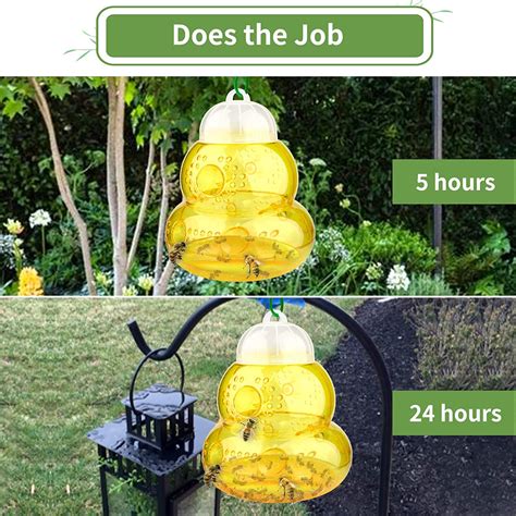 Buy Wasp Trap, Yellow Jacket Trap Outdoor Hanging, Wasp Repellent ...