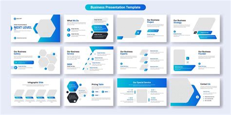 Creative business presentation slides template design. Use for modern ...