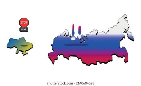 Conflict Between Ukraine Russia Map Cities Stock Vector (Royalty Free) 2140604523 | Shutterstock
