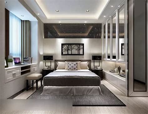 Simple European Style Bedroom Interior V2 3d Model - .Max, .Vray ...