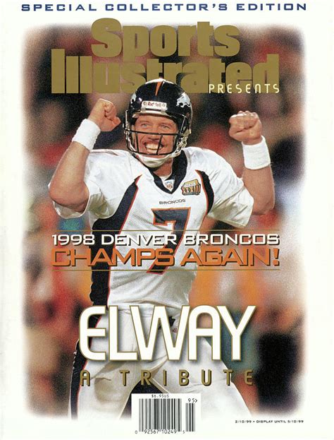 Denver Broncos Qb John Elway, Super Bowl Xxxiii Champions Sports ...