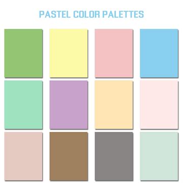 Premium Vector | Abstract pastel color palettes set, multi color combination palettes background ...