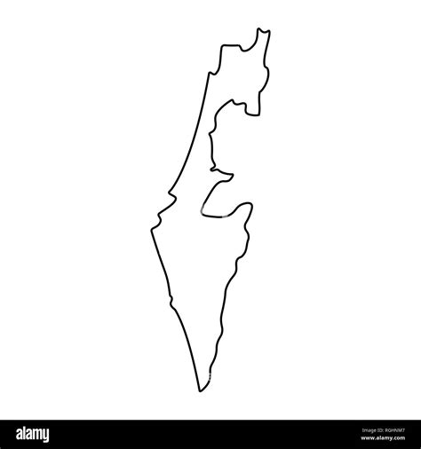 Outline Map Of Israel