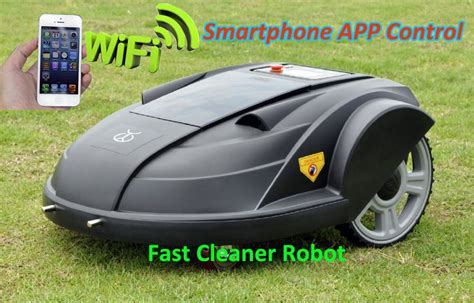Newest Smartphone App WIFI Wireless Remote Control Lawn Mower Robot ...