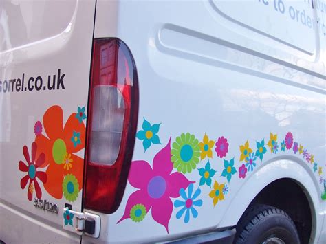 Big colourful bold flower vinyl car stickers by Hippy motors http://www.hippymotors.co.uk/daisy ...