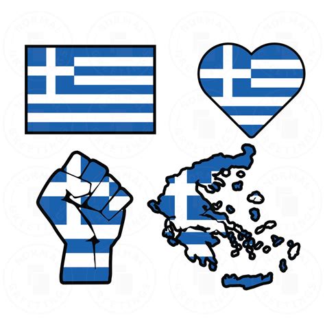 Greece Flag SVG PNG Bundle Greek Flag Greek American Pride Europe ...