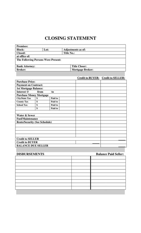 FREE 14+ Closing Statement Forms in PDF | MS Word