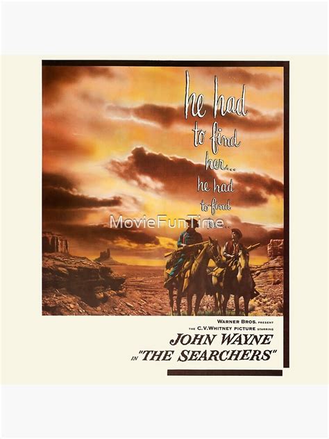 "The Searchers Movie Poster" Poster for Sale by MovieFunTime | Redbubble