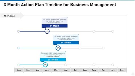 3 Month Action Plan Timeline For Business Management Infographic Template | Presentation ...