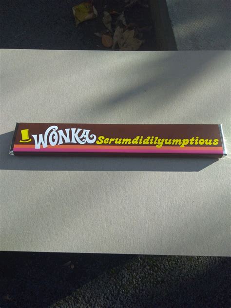 Scrumdiddilyumptious Wonka Bar From Willy Wonka And The Chocolate ...