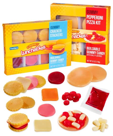 Gummy Lunchables: Your favorite lunchroom meals made gummy.