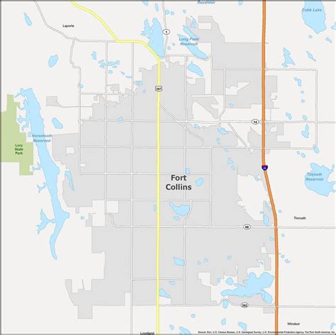 Fort Collins Map [Colorado] - GIS Geography