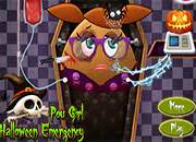 Pou Girl Halloween Emergency | juegos de Pou - jugar online - descargar - cartoon