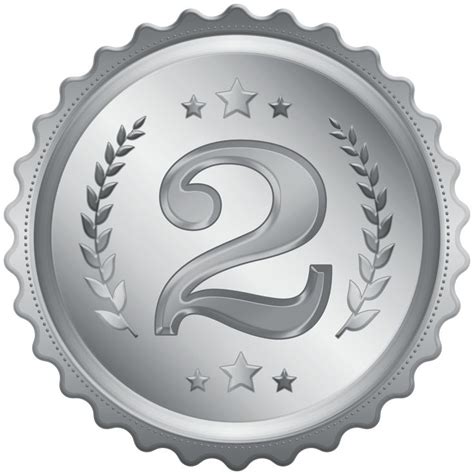 Second Place Medal Badge Clipart Image | Gallery Yopriceville - High ...