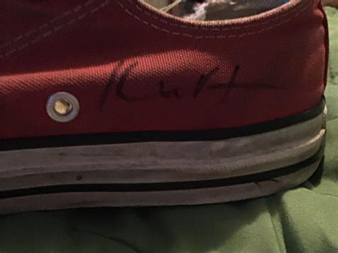 Kurt Cobain signed shoe. Is this real? : r/Autographs