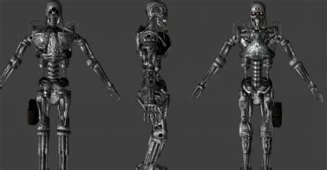 T-800 Terminator Robot 3d Model ID11557 - Free Download (obj) - Open3dModel