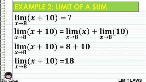 Limit Laws Worksheet With Answers