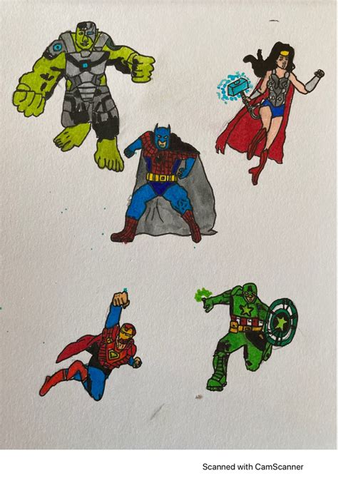 Marvel and DC characters fusion : r/superheroes