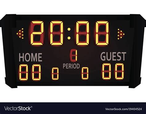 Scoreboard Royalty Free Vector Image - VectorStock