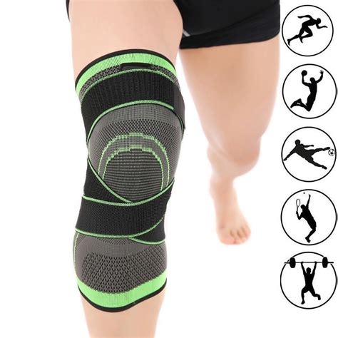 StabilityPro's Knee Brace with 4-Way Compression Straps for Injuries ...