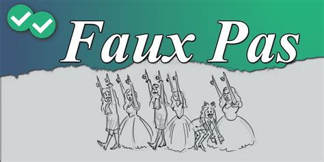 Faux pas in english - whyjord