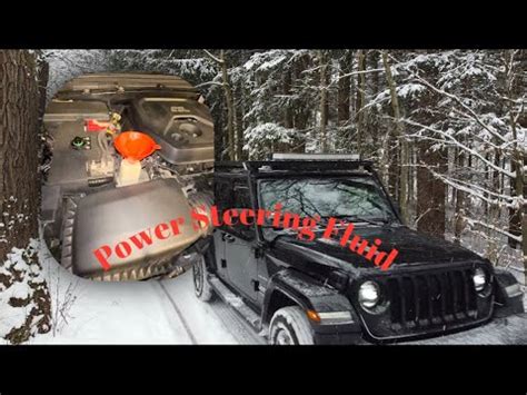 Jeep Wrangler JL Power Steering Fluid Tutorial Deutsch Wartung MS-11655 ...