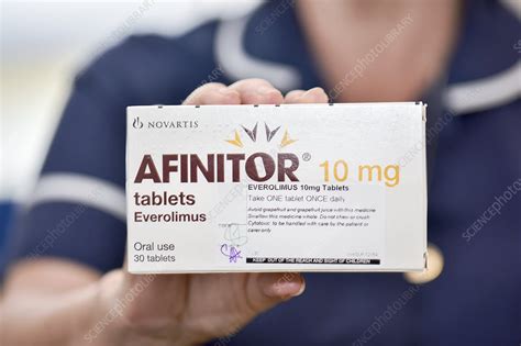 Afinitor chemotherapy drug - Stock Image - C045/5941 - Science Photo Library