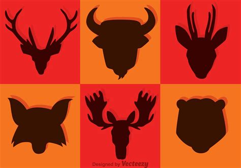 Animal Head Silhouette Vectors 92560 Vector Art at Vecteezy