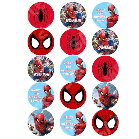 FREE Printable Spider-man Cupcake Toppers Spiderman, 49% OFF