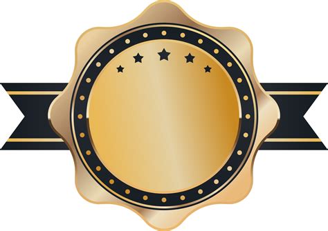 Luxury golden badge labels 27127904 PNG