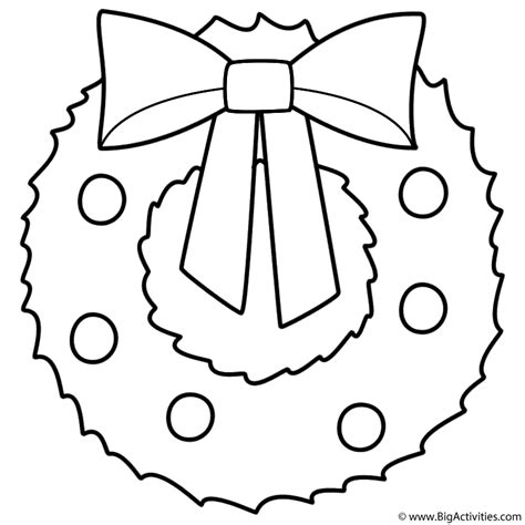 Wreath Coloring Printable Coloring Pages