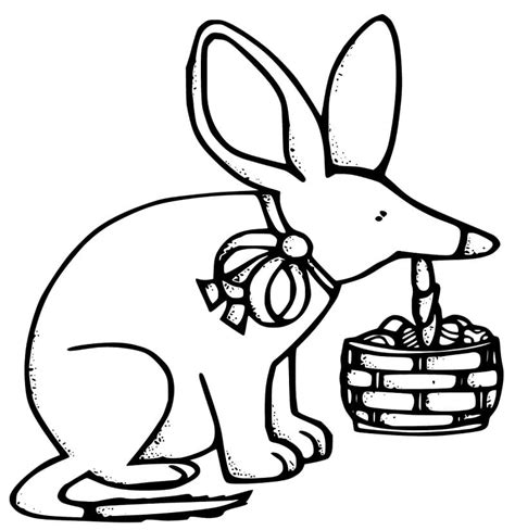 Easter Bilby Coloring Page - Free Printable Coloring Pages for Kids