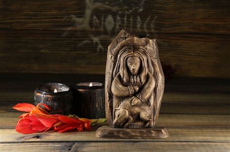 Freyr, Norse Gods, Freyr Statue, Wood Carving Viking Decor Asatru ...