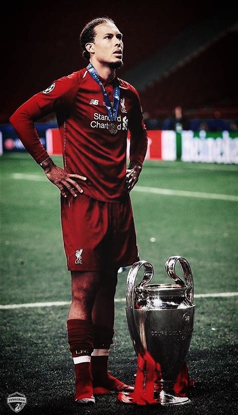 Cold photo of virgil van dijk with champions league trophy – Artofit