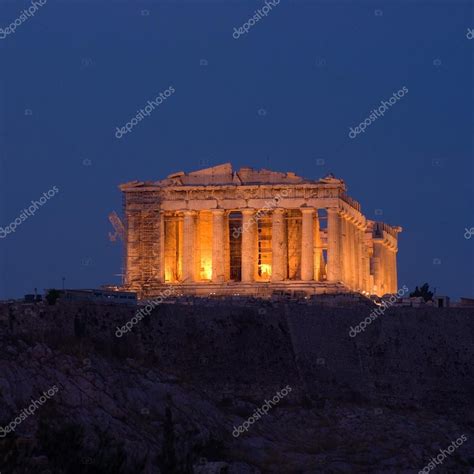 View of Parthenon by night — Stock Photo © ollirg06 #75366959