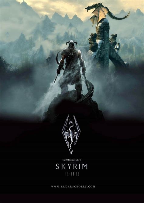 The Elder Scrolls V: Skyrim Poster | Elder scrolls v skyrim, Skyrim fanart, Skyrim